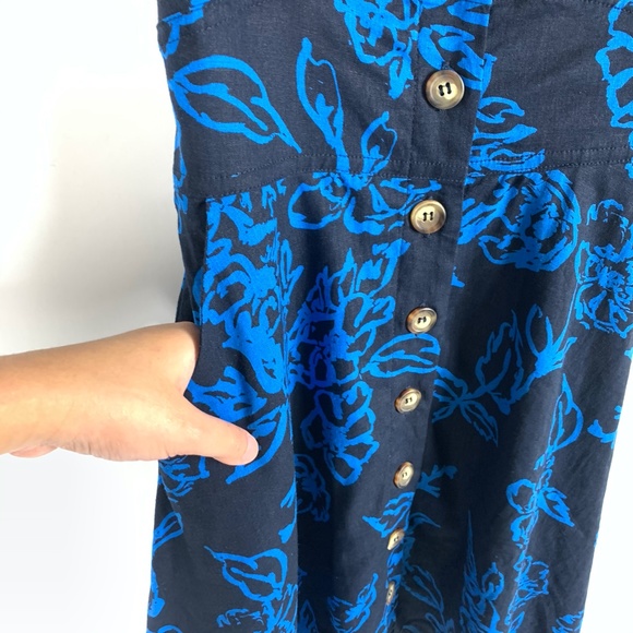 Free People Floral Belted Button-Down Mini Dress - Picture 5 of 12